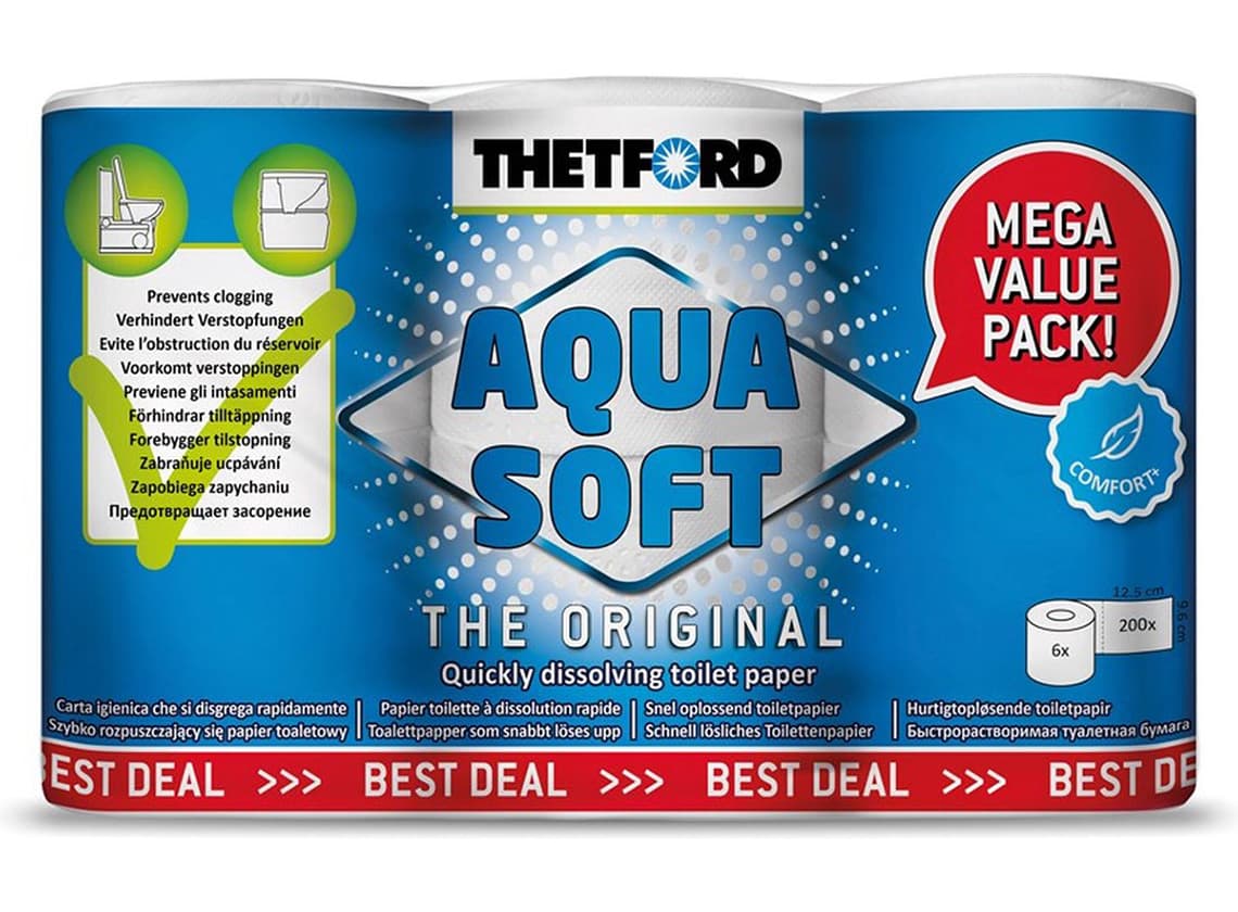 Thetford Aqua Soft toilet paper - 6 rolls